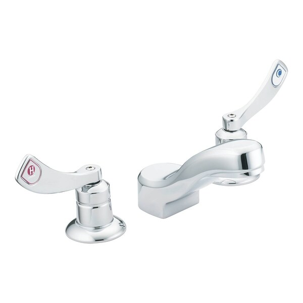 Moen 8228 M-DURA Double Handle Widespread Bathroom Faucet (Valve Included) - Chrome