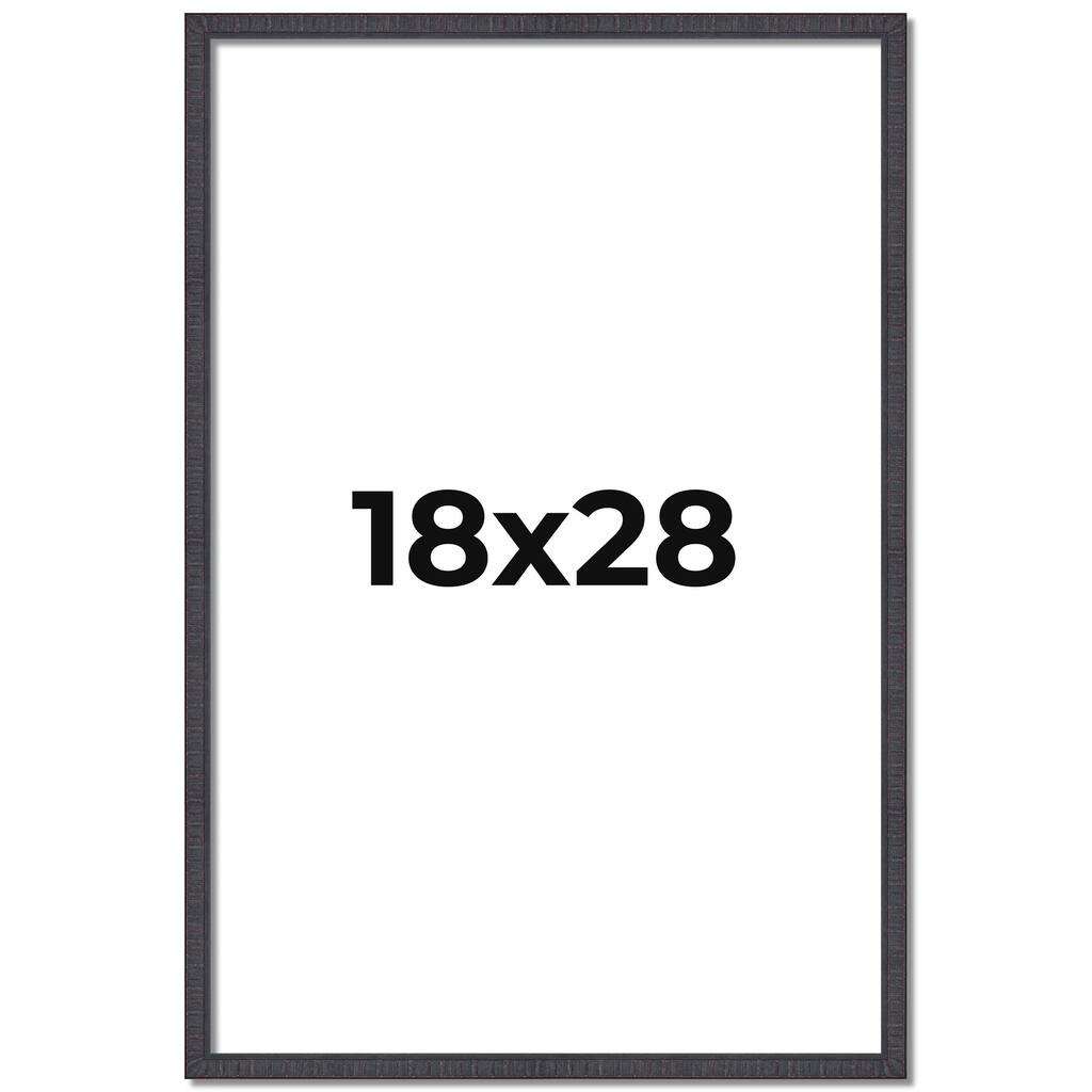 18x28 Frame Brown Picture Frame - Complete Modern Photo Frame Includes