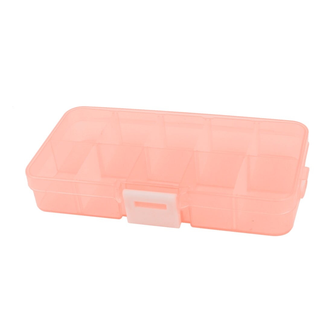 Plastic 10 Slots Adjustable Jewelry Storage Box Case Craft Organizer Bead  Holder