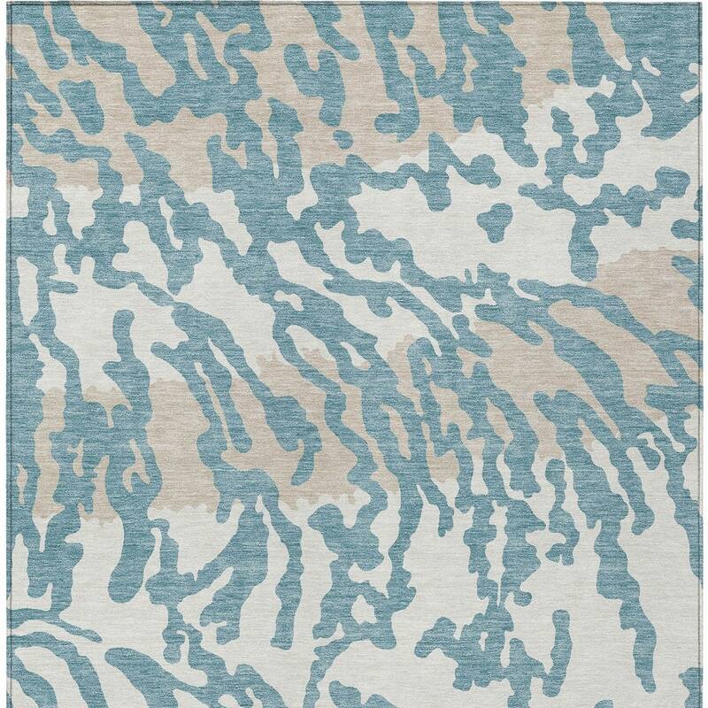 HomeRoots Animal Print Transitional Rectangle Outdoor Rug