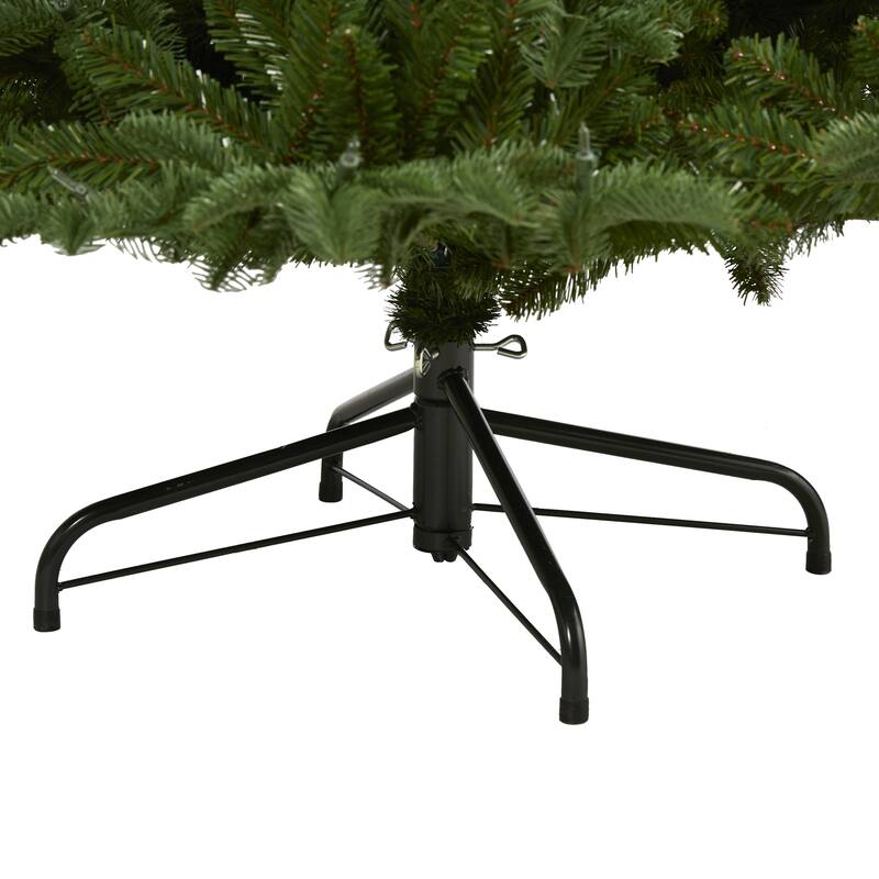 7’ Pre-Lit South Carolina Spruce Artificial Christmas Tree, Clear LED Lights - 7 Foot
