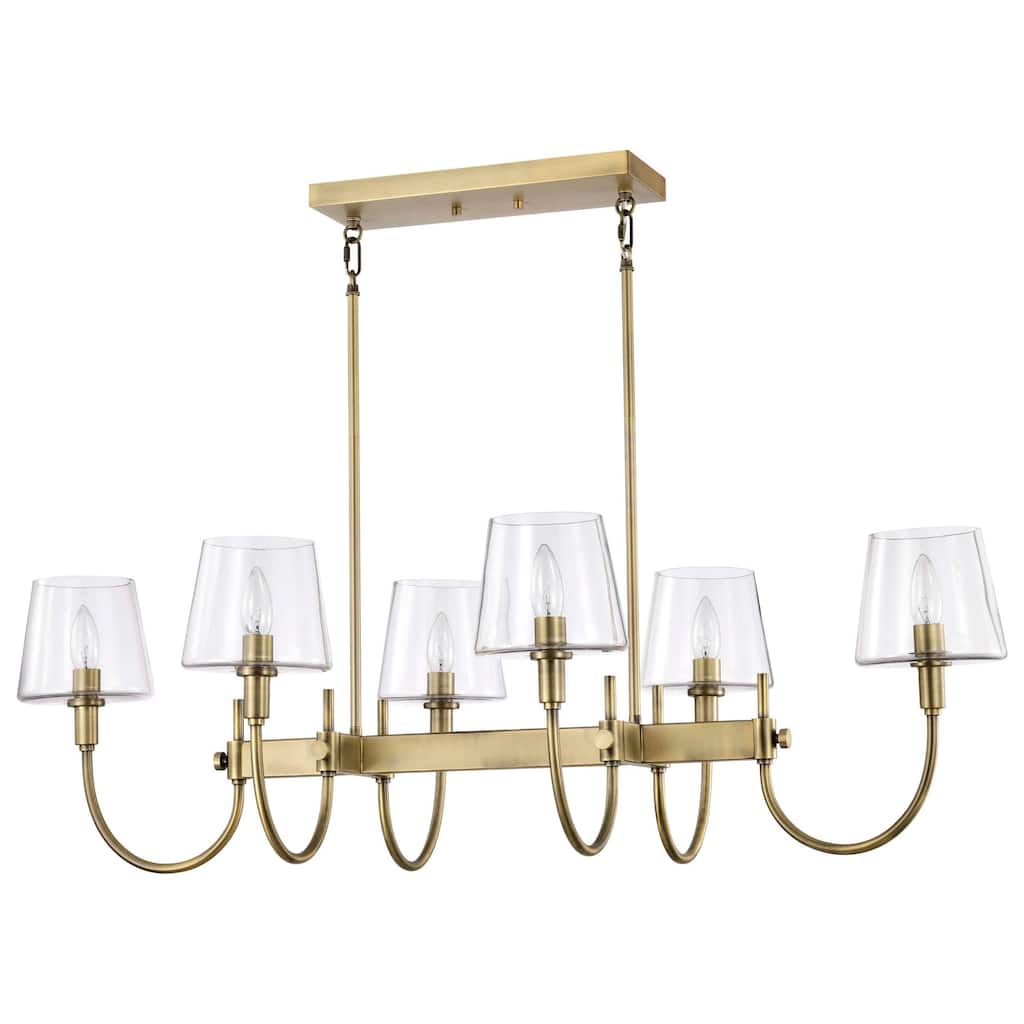 Nuvo Lighting 60/7887 Brookside 6 Light 42" Wide Linear Pendant