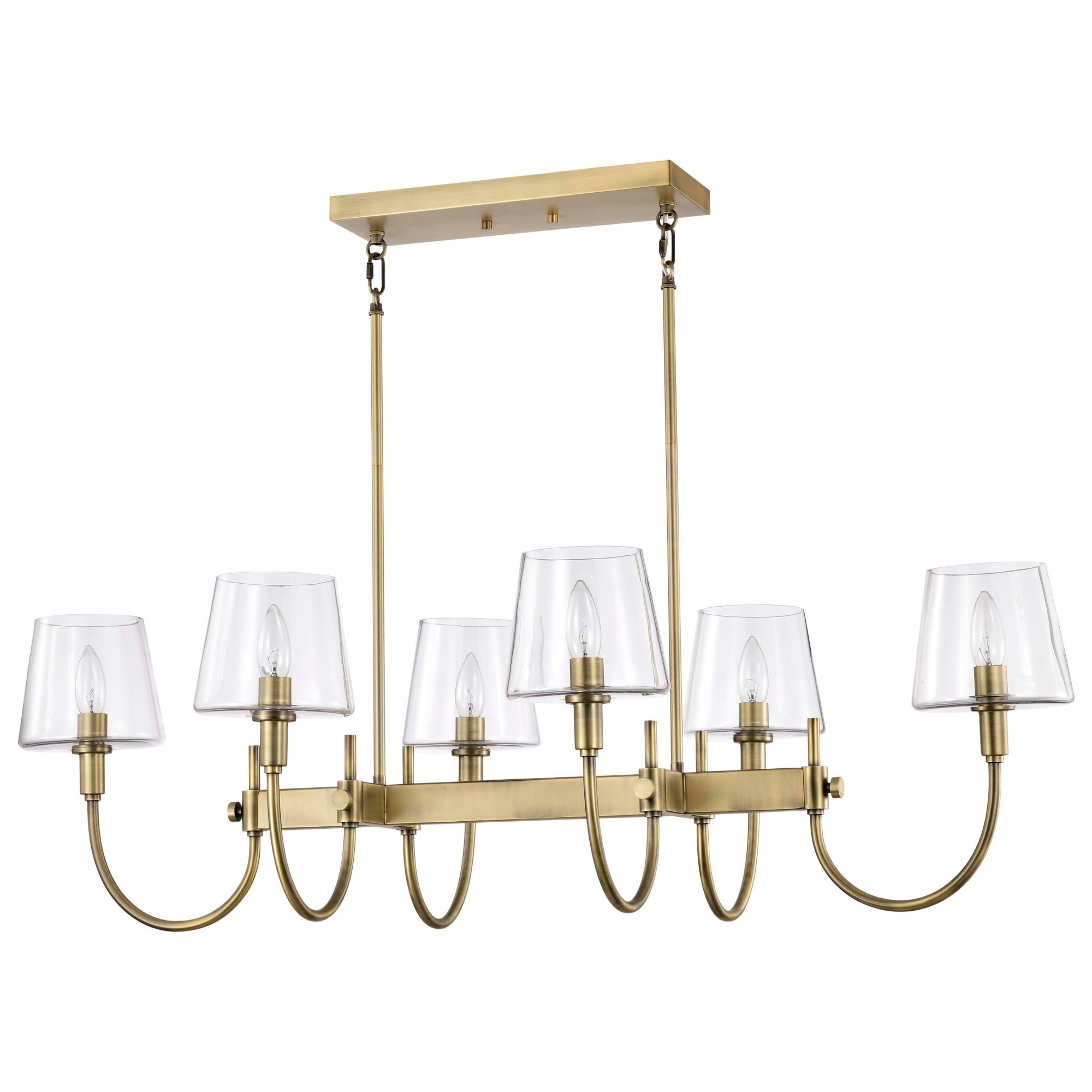 Nuvo Lighting 60/7887 Brookside 6 Light 42" Wide Linear Pendant