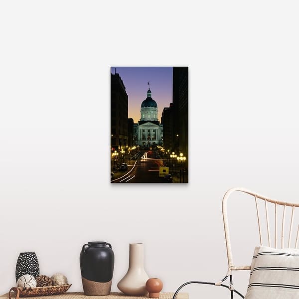 Shop Indiana State Capitol Building Indianapolis In Canvas Wall Art Overstock 16856148