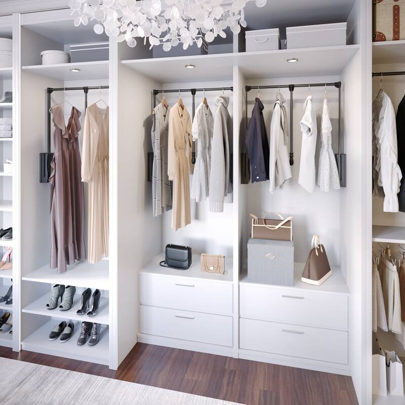 Hardware Resources 32 Inch Wide Pull Down Closet Rod