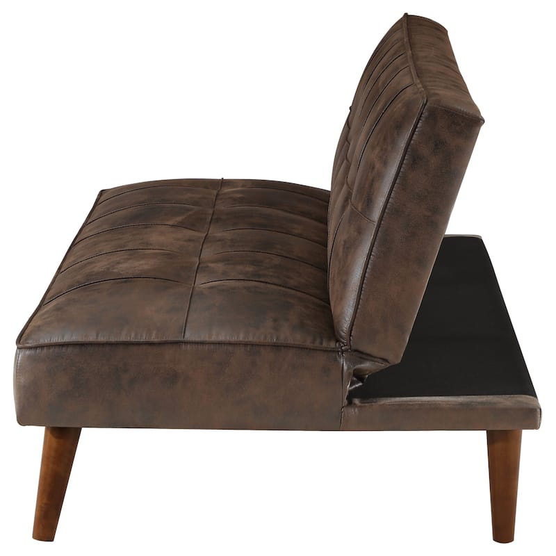 Jenson Upholstered Tufted Convertible Sofa Bed