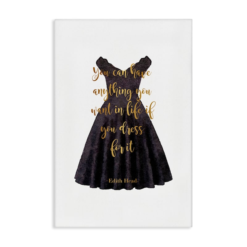 Stupell Dress The Part Fashion Quote Canvas Wall Art Design By Amanda Greenwood - 30 x 45