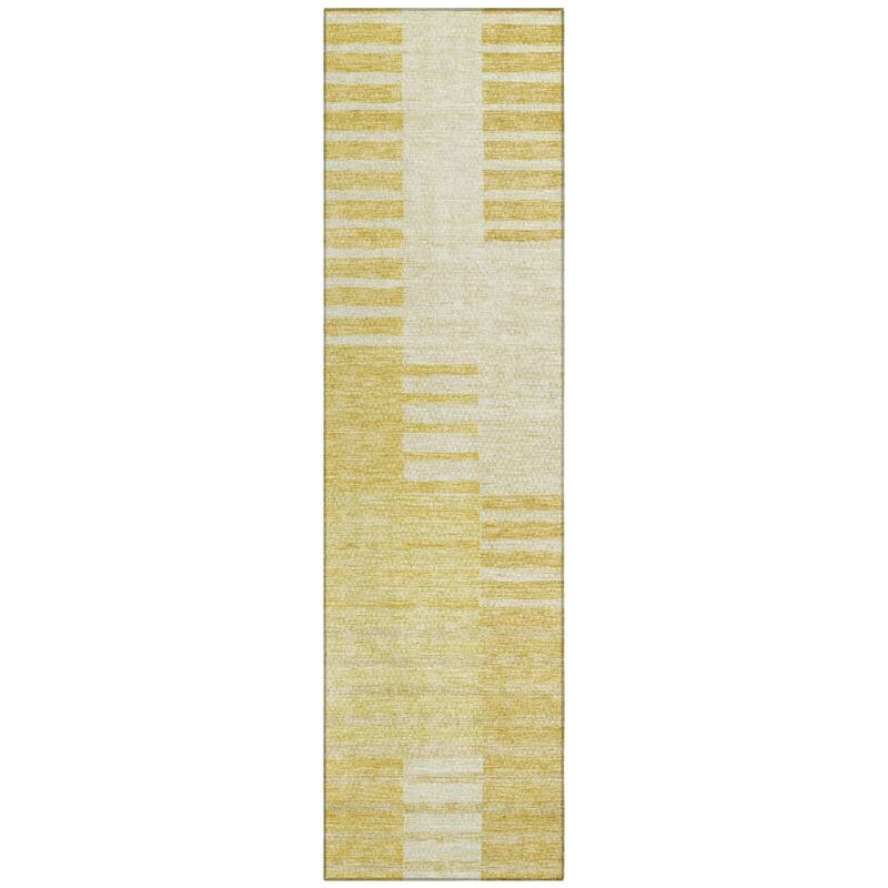 Machine Washable Indoor/ Outdoor Chantille Geometric Contemporary Rug
