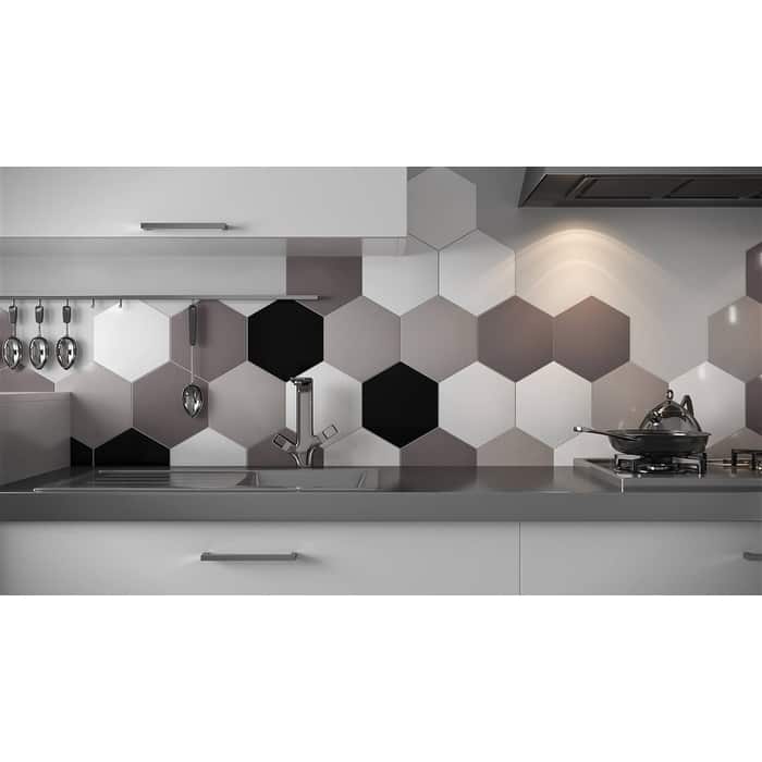 10 inch Hexagon Porcelain Matt Tile