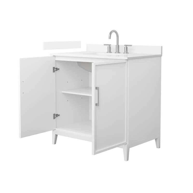Elan 36-inch Single Vanity, 3 Hole Quartz Top