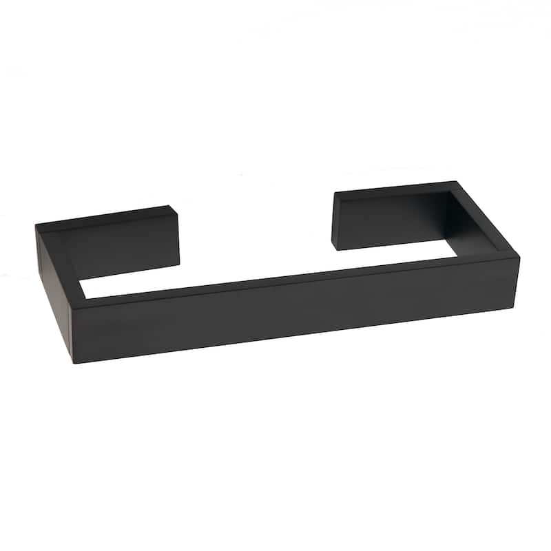 Alno A6420-8 Linear 8" Wide Solid Metal Modern Bathroom Towel Rod Bar - Matte Black