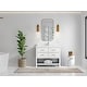preview thumbnail 118 of 128, Willow Collections 42 x 22 Parker Single Bowl Sink Bathroom Vanity with 2 in Quartz