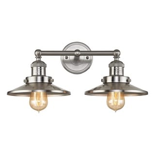 Atlas Lighting English Pub 1/2/3-Light Industrial Style Metal Bathroom Vanity Light