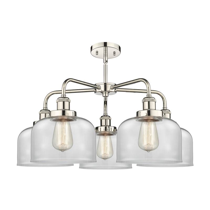 Innovations Lighting Bell - 5 Light 26" Stem Hung Chandelier