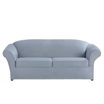 SureFit Ultimate Stretch Suede 3 Piece Sofa Slipcover