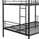 preview thumbnail 4 of 5, Black Full Over Full Metal Bunk Bed