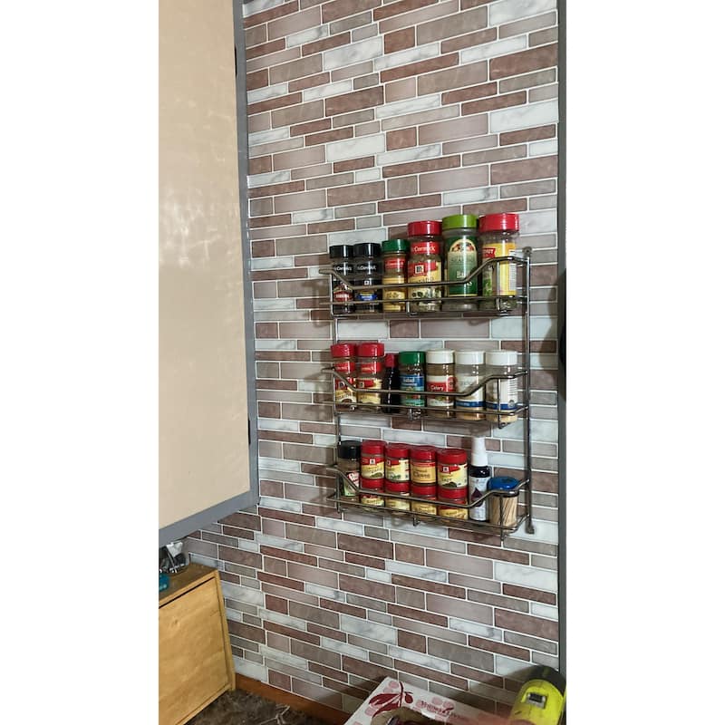 Art3d 12"x12" Vinyl Peel and Stick Backsplash Tile 10 Sheets