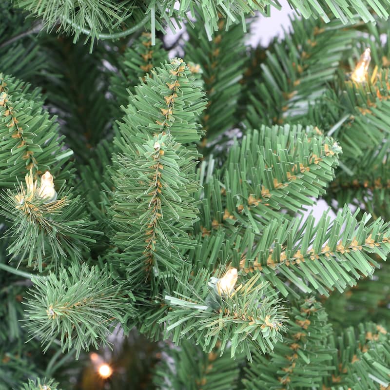 Puleo International Pre-Lit 5' Carson Pine Artificial Christmas Tree