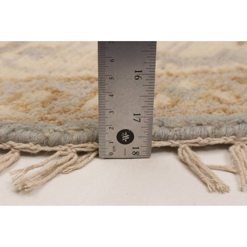 ECARPETGALLERY Hand-knotted Royal Oushak Grey Wool Rug - 6'0 x 6'0