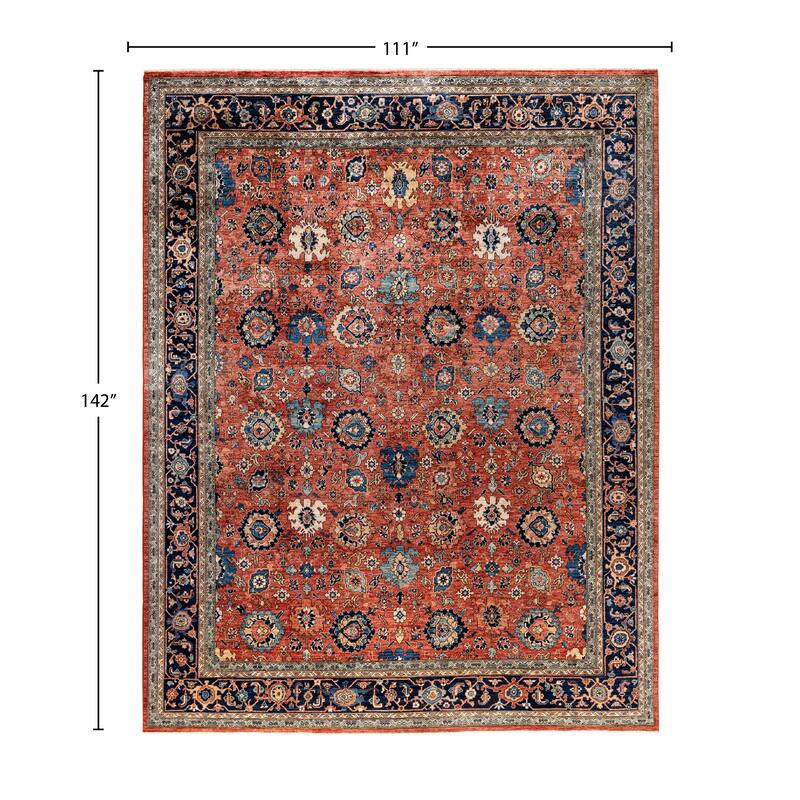 Serapi One-of-a-Kind Hand-Knotted Area Rug - Red - 9' 3" x 11' 10"