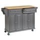 preview thumbnail 26 of 35, Simple Living Georgia Kitchen Cart