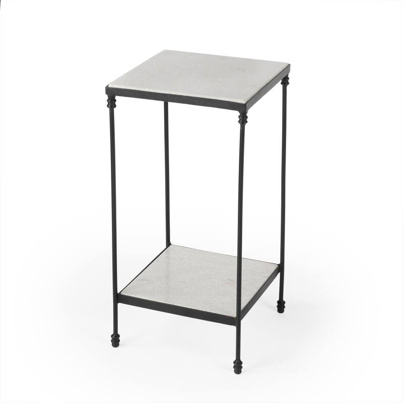Larkin Marble & Iron Accent Table