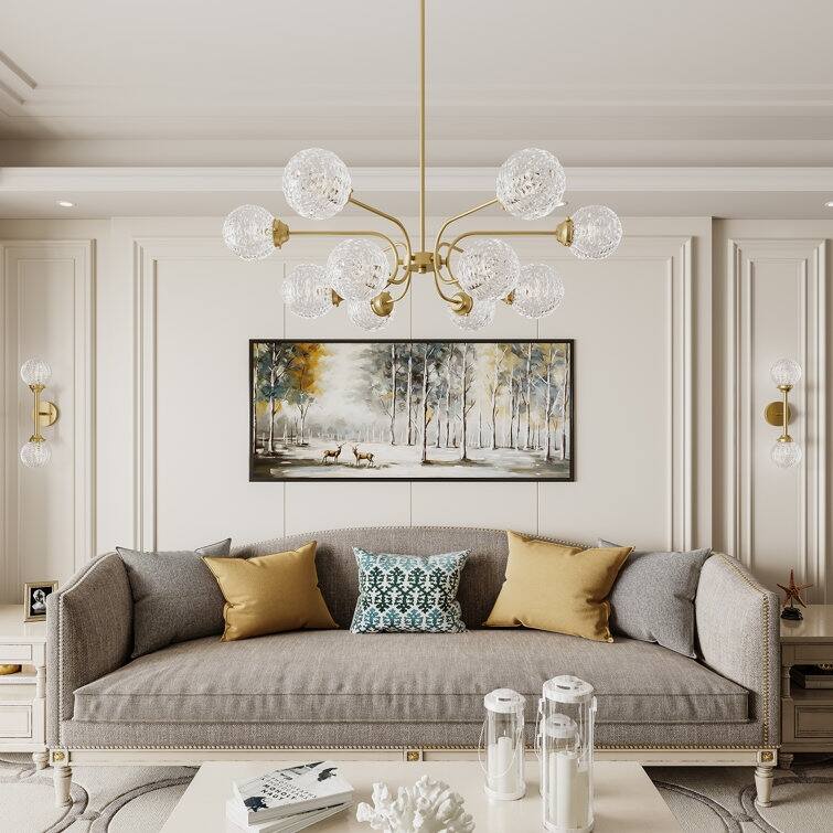 Mid-century Modern Gold 1-light Sconce LED Dimmable Wall Lights with UL