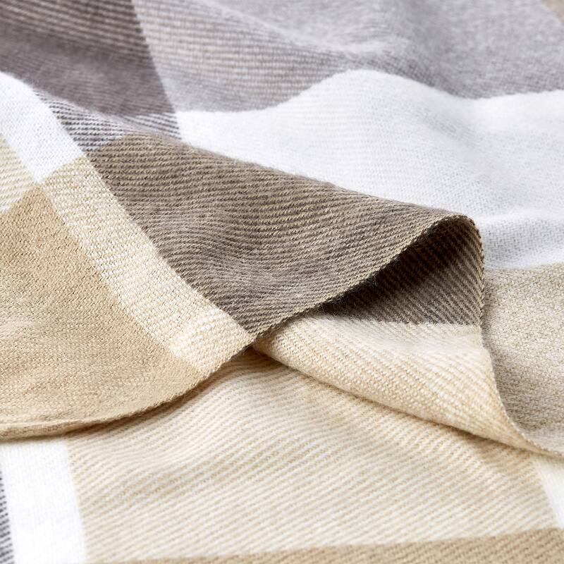 Soft Throw Blanket - Oversized, Vintage-Look, and Cashmere-Like Woven Acrylic Throw by Windsor Home