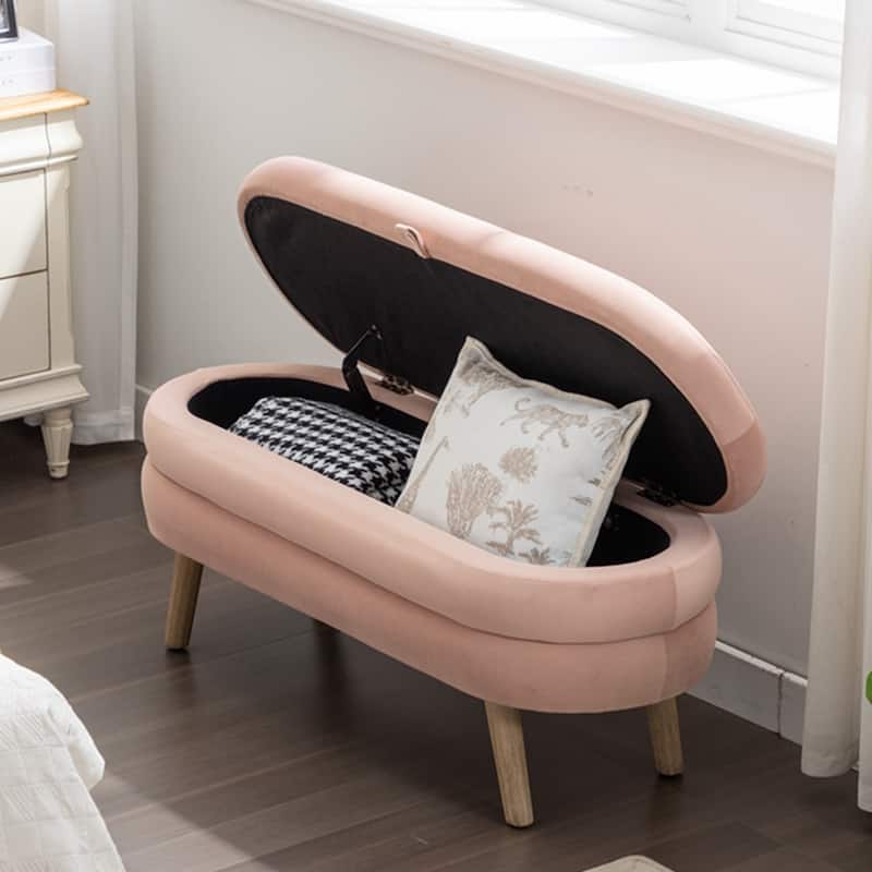 Storage Bench Bedroom Bench With Wood Legs