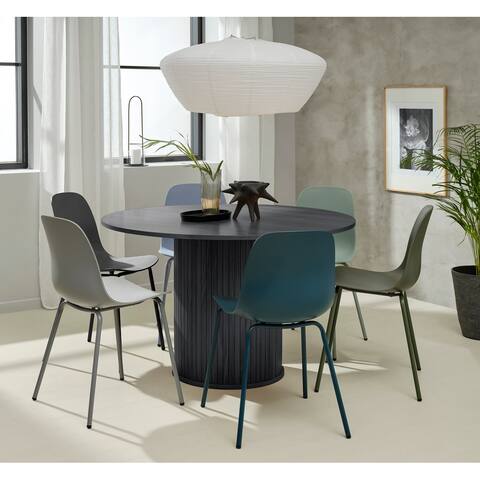 Rye Studio Nicola Mid-Century Modern Round Pedestal Dining Table 47"