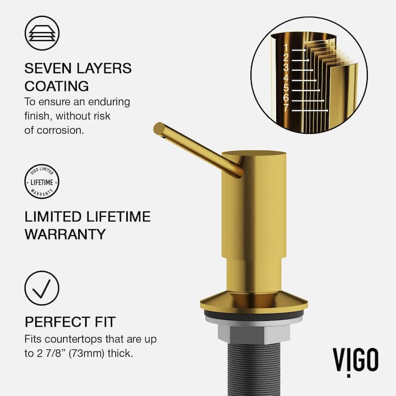 VIGO Greenwich 18" H Single Handle Pull-Down Sprayer Kitchen Faucet
