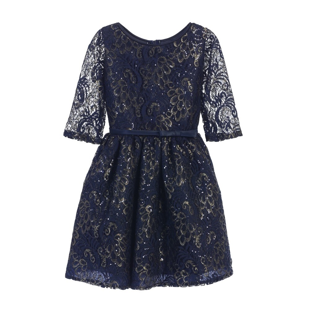 navy occasion dress