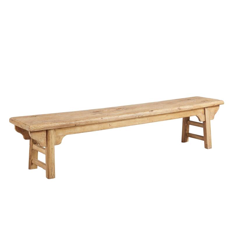 Furniture Classics Simple Antique Bench, Brown