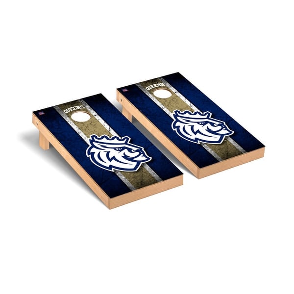 slide 2 of 5, Queens University of Charlotte Royals Vintage Cornhole Board Set