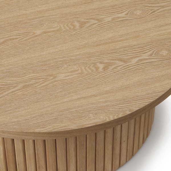 Lifestorey Kendrick Fluted Low Profile Coffee Table