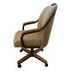 preview thumbnail 4 of 3, Caster Chair Company Bently Caster Arm Chair in Wheat Tweed Fabric