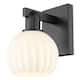 Option Matte Black / White Venetian