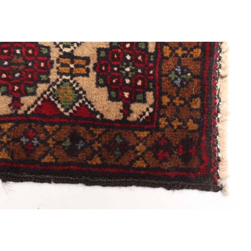 ECARPETGALLERY Hand-knotted Teimani Tan Wool Rug - 3'2 x 4'6