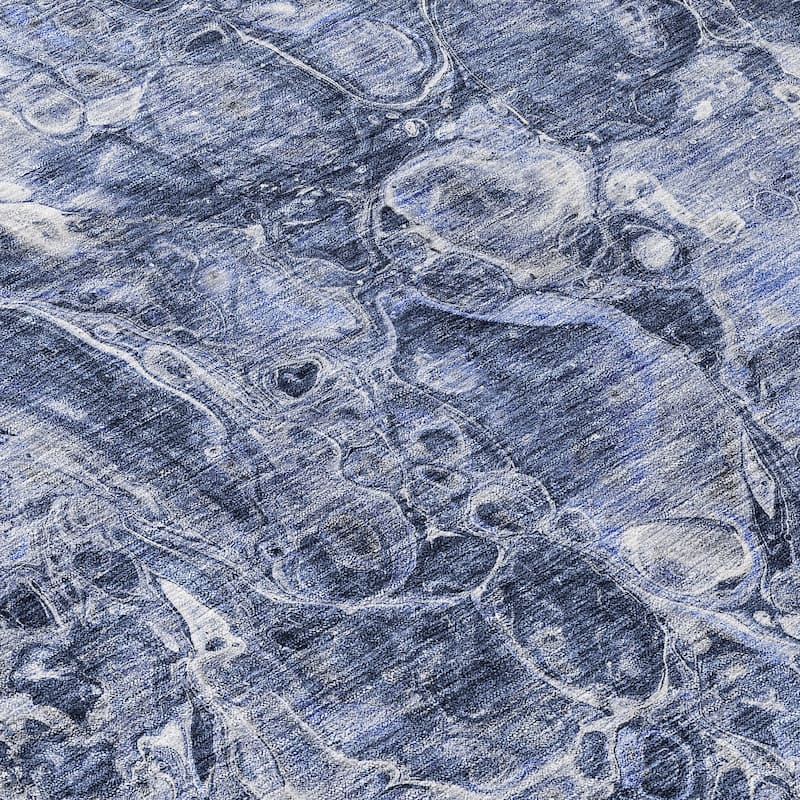 Machine Washable Indoor/ Outdoor Chantille Abstract Watercolor Rug