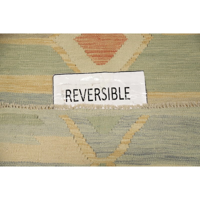 Hand Woven Oriental 100% Wool Carpet Southwestern Tribal Multi-Colored Kilim Area Rug - 4' 8'' X 3' 3''