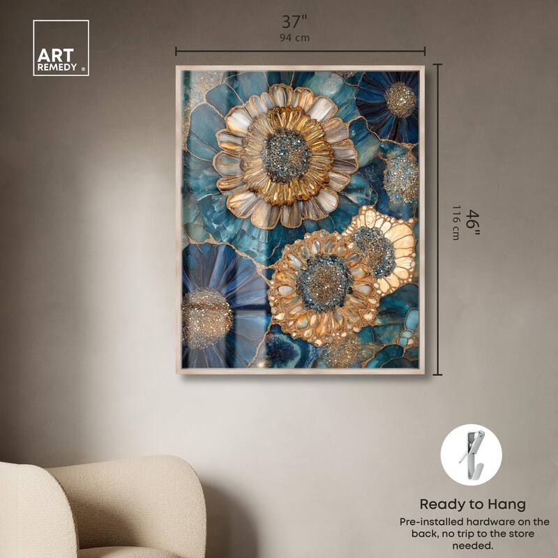 Opulent Geode I Shadowbox by Art Remedy