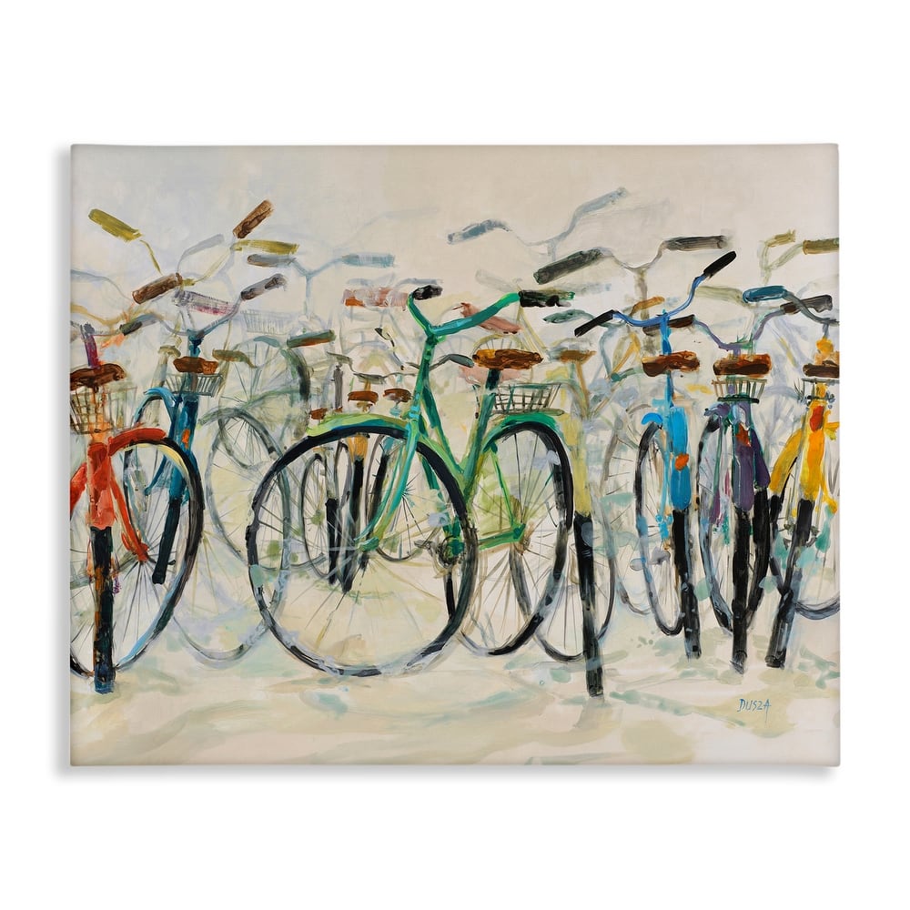 Stupell Group of Bicycles Canvas Wall Art Design By Dusza