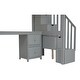 preview thumbnail 8 of 7, Twin Loft Bed with Desk & Storage Drawers - Gray