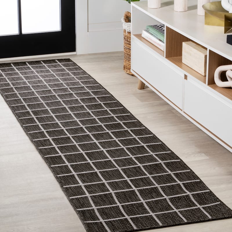 JONATHAN Y James Modern Squares Indoor/Outdoor Area Rug