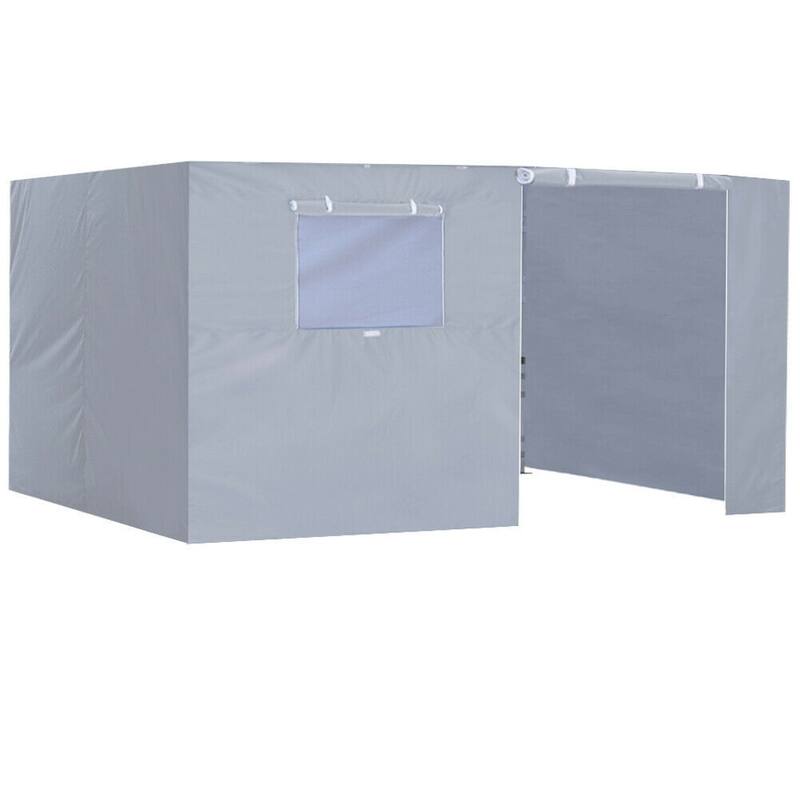Aeocia Full Zippered Walls for 10x15 Easy Pop Up Canopy Tent 4 Sidewalls ONLY - 10x15 - Grey