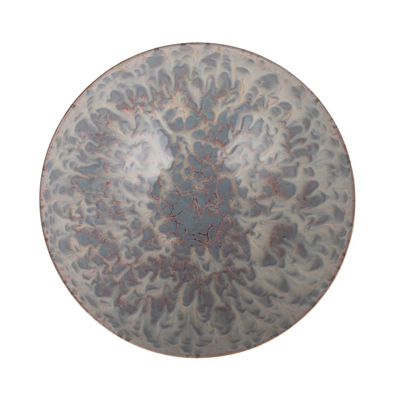Stoneware Serving Bowl in Reactive Glaze
