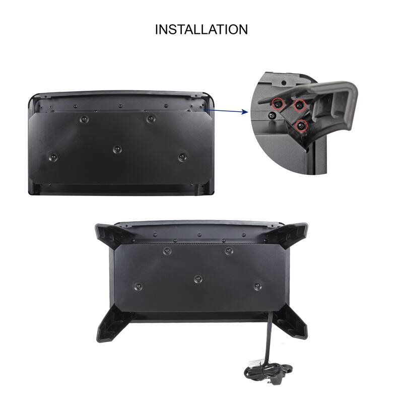 Infrared Electric Stove with Remote Control - Free-Standing Design Crafted from Tempered Glass