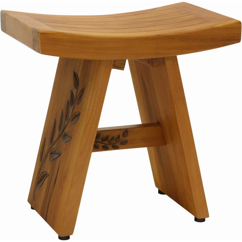 18" Asia Artisan Teak Shower Bench