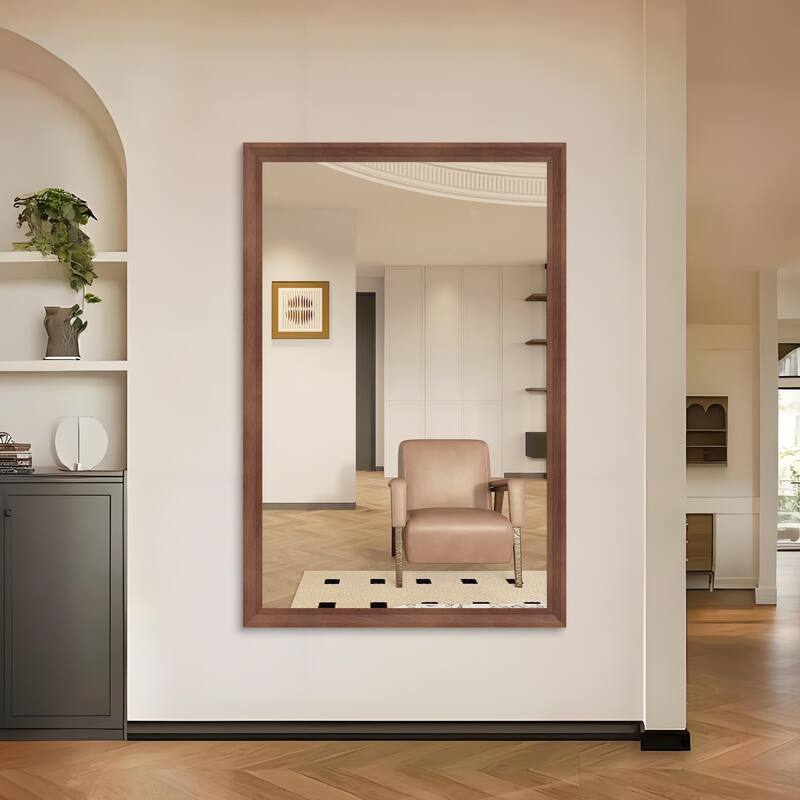60"x40" Oversized Modern Rectangle Bathroom Mirror with Frame Decorative Large Wall Mirrors
