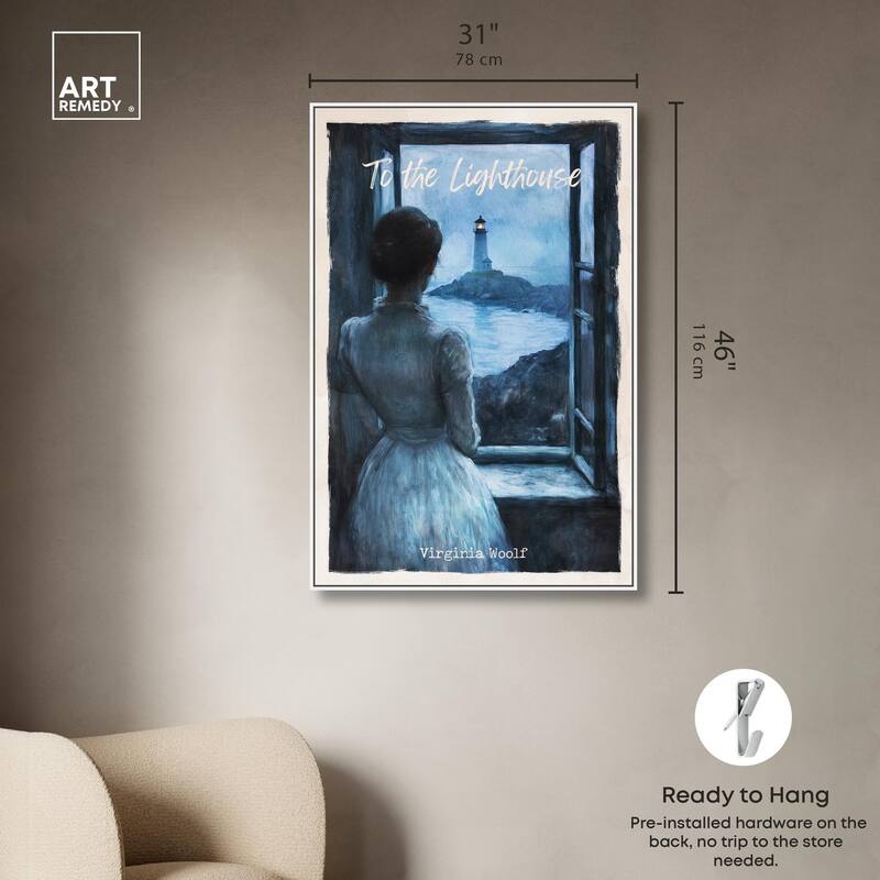 To the Lighthouse Canvas by Art Remedy